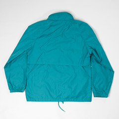 Women's Vintage Woolrich Teal Hooded Windbreaker Zipper Jacket