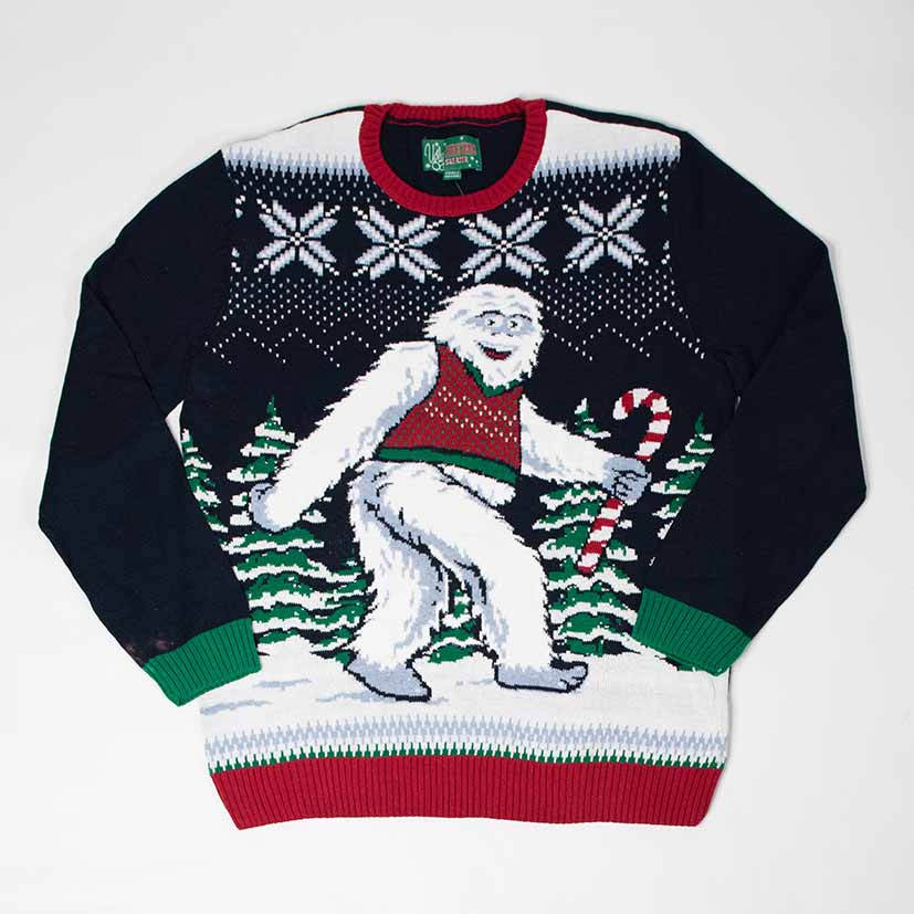 Yuletide Yeti Button Down Shirt: Men's Christmas Outfits