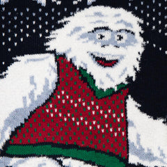 Men's Holiday Yeti Ugly Christmas Navy Sweater